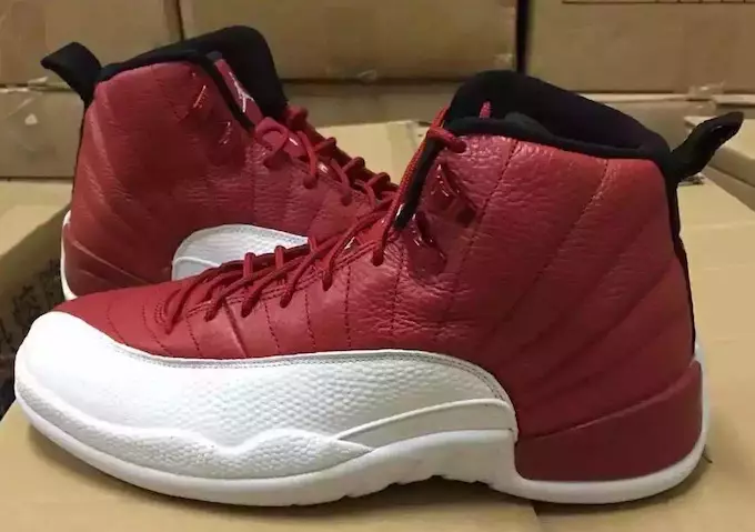 Air Jordan 12 Red Сафед Сиёҳ Санаи барориши