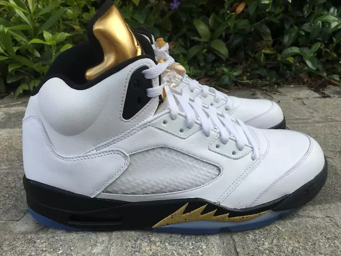 Olympic Gold Tongue Air Jordan 5