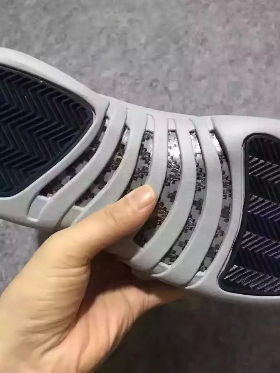 Air Jordan 12 Low 2017 Grå Marinblå Gul