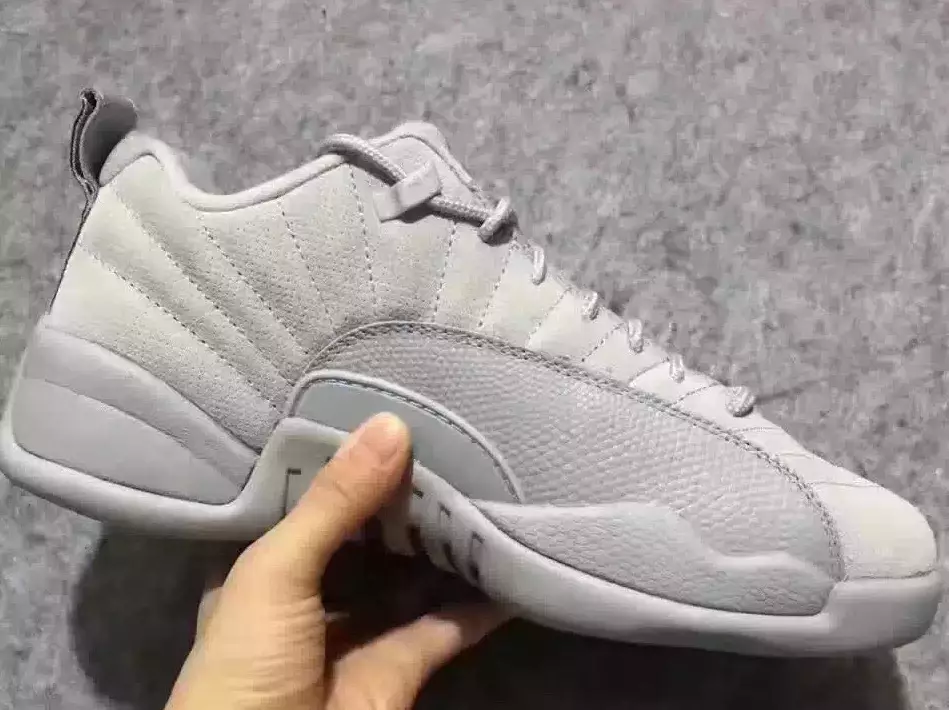 Air Jordan 12 Low 2017 Մոխրագույն Navy Blue Դեղին