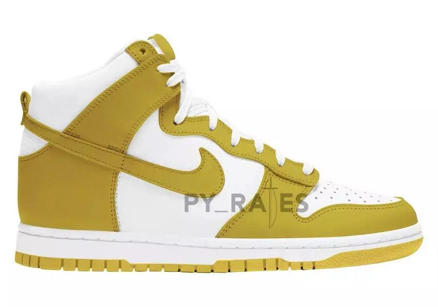 Nike Dunk High WMNS Dark Sulphur 2021 Megjelenés dátuma