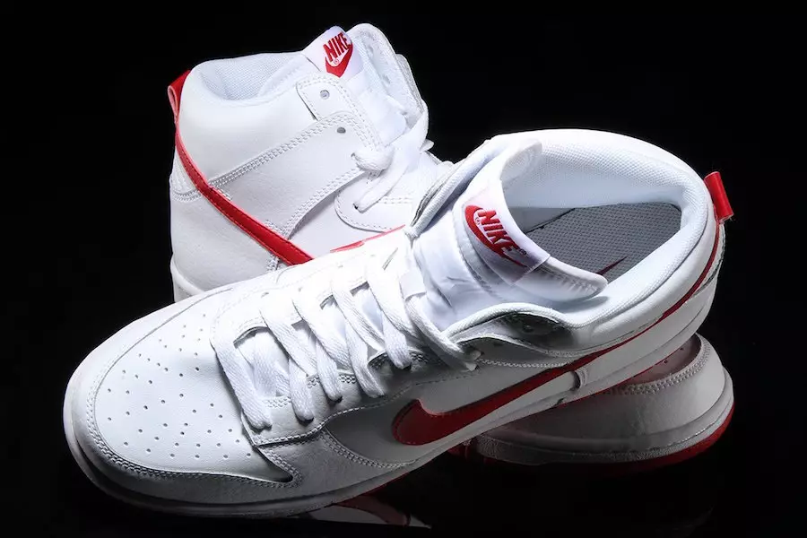 Nike Dunk Yüksek Beyaz Spor Salonu Kırmızı 904233-102