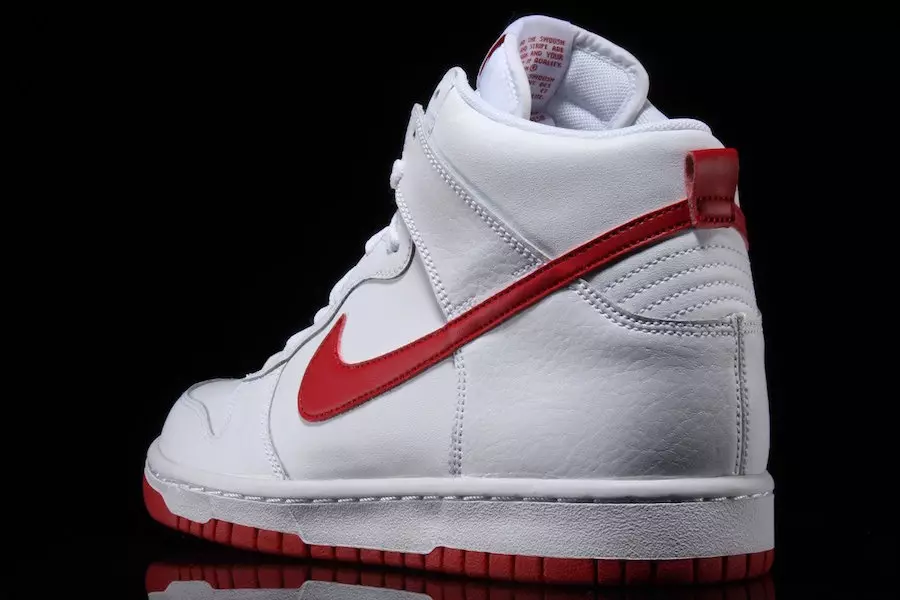 Nike Dunk Yüksek Beyaz Spor Salonu Kırmızı 904233-102