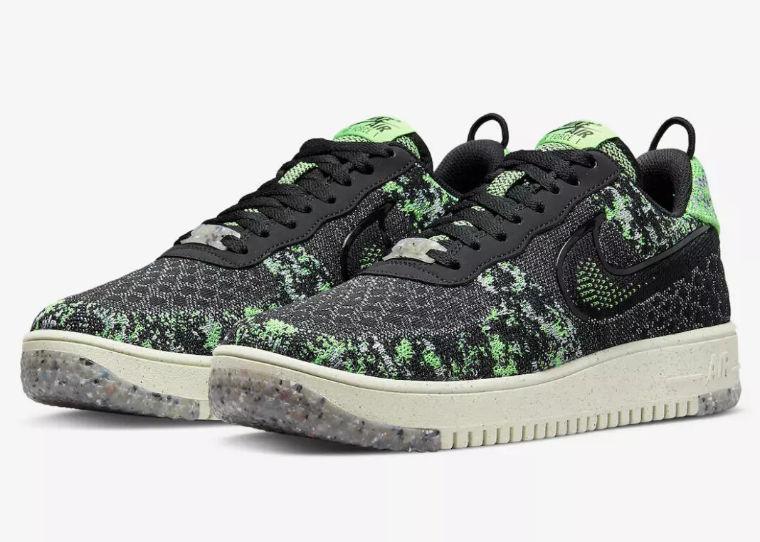 Nike Air Force 1 Crater Flyknit Black Volt DM0590-002 – Erscheinungsdatum