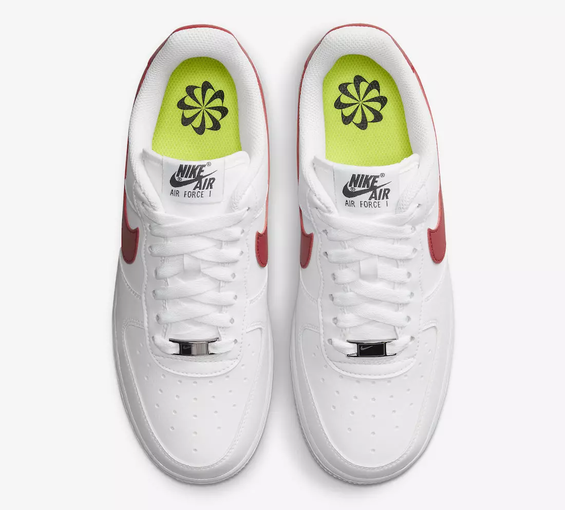 Nike Air Force 1 تاريخ الإصدار التالي Nature White Red DN1430-102