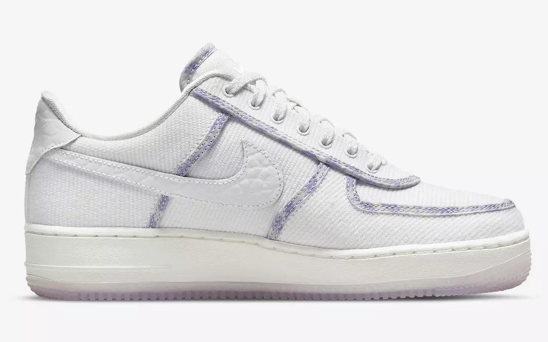 Nike Air Force 1 נידעריק לאַוואַנדע DV6136-100 מעלדונג טאָג