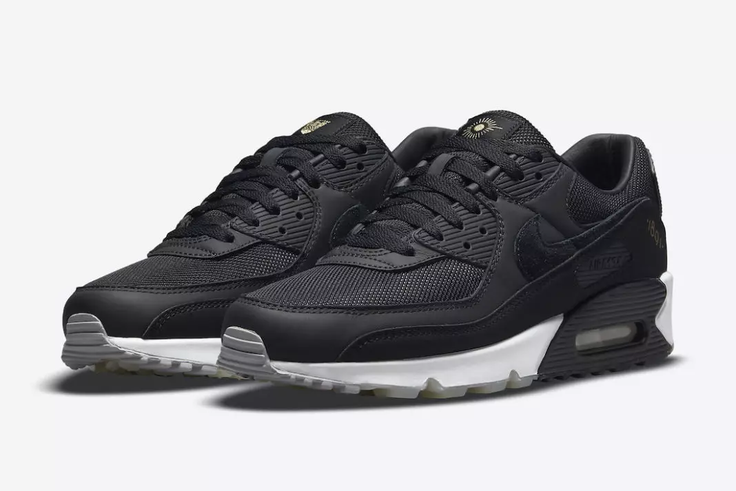 Nike Air Max 90 AIK Fotboll Noir Or DJ4602-001 Date de sortie