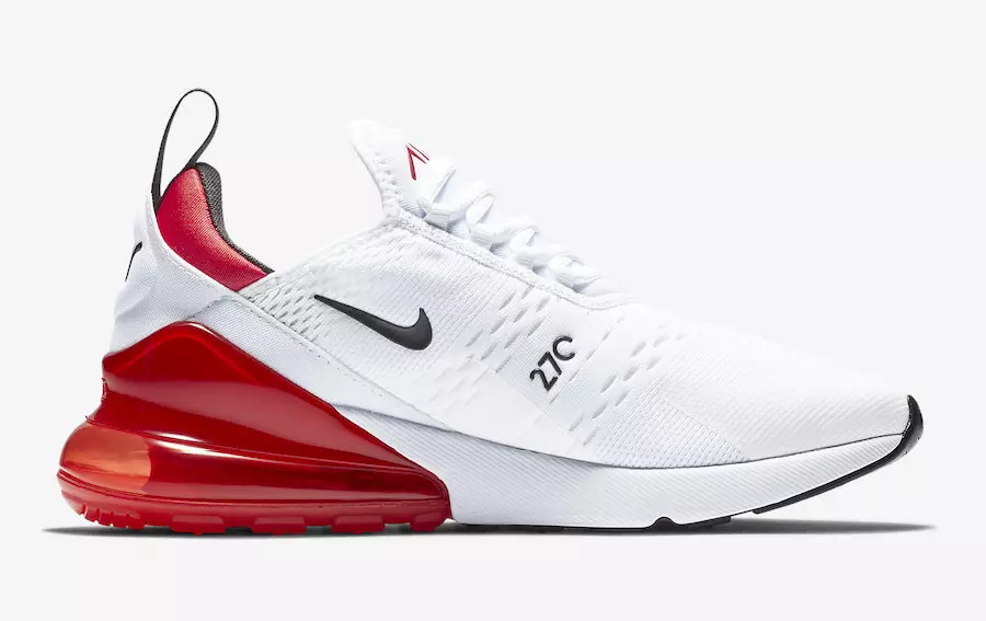 Date de sortie de la Nike Air Max 270 Blanche Université Rouge BV2523-100