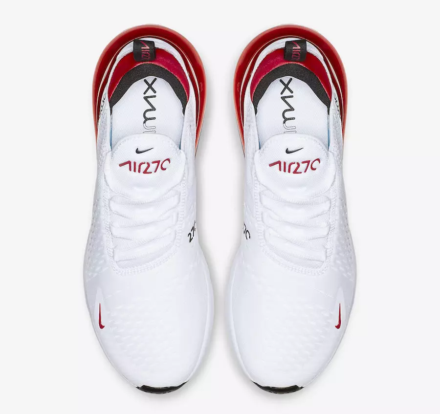 Ngày phát hành Nike Air Max 270 White University Red BV2523-100