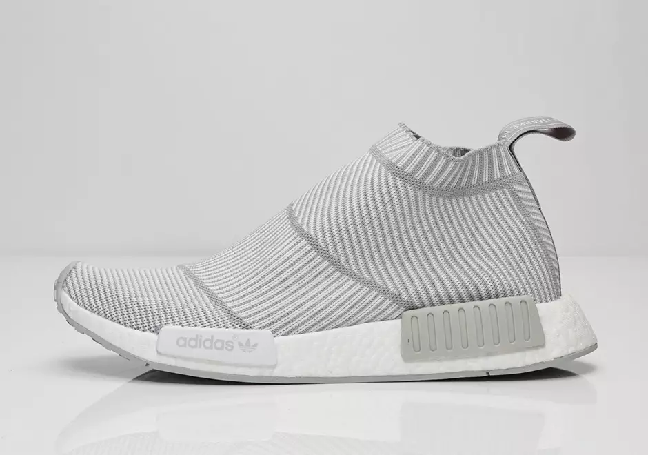 أديداس NMD City Sock أبيض رمادي فاتح