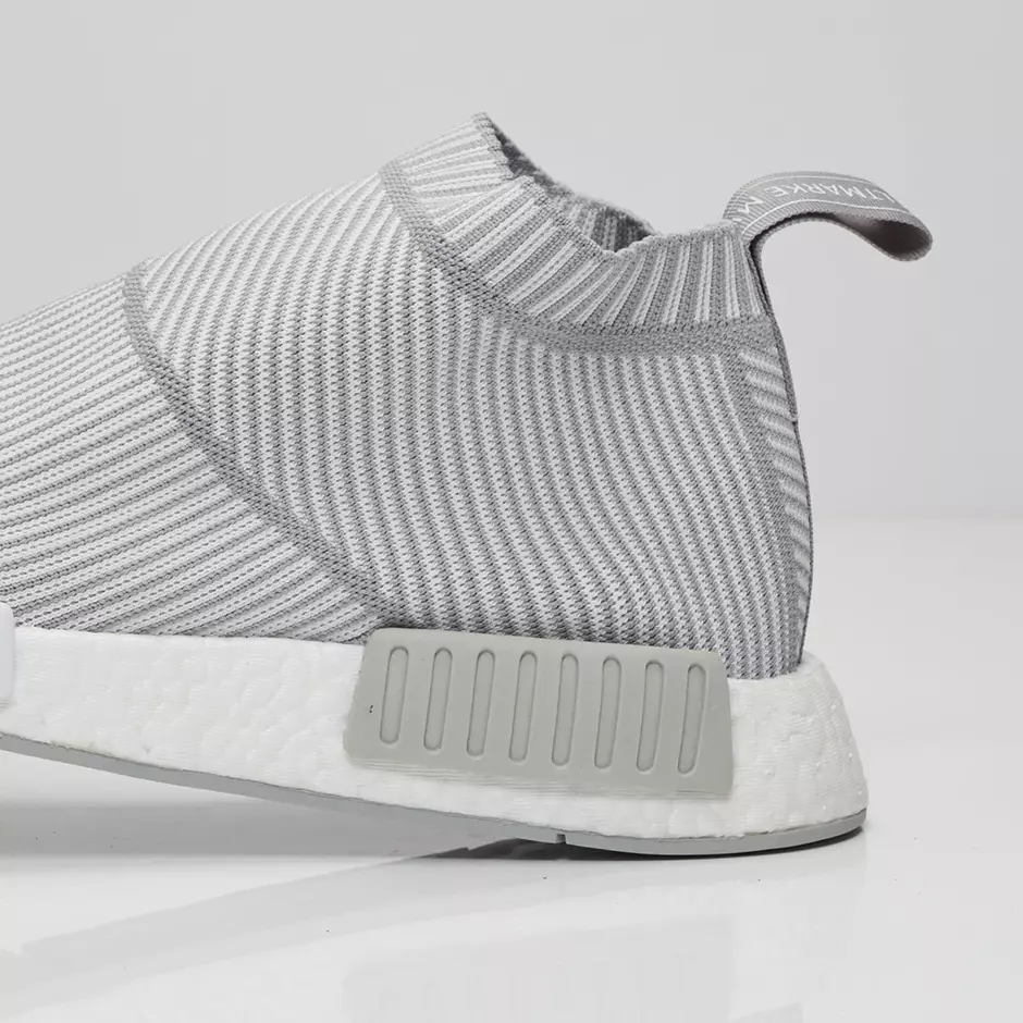 adidas NMD City Skarpety Jasnoszare Białe