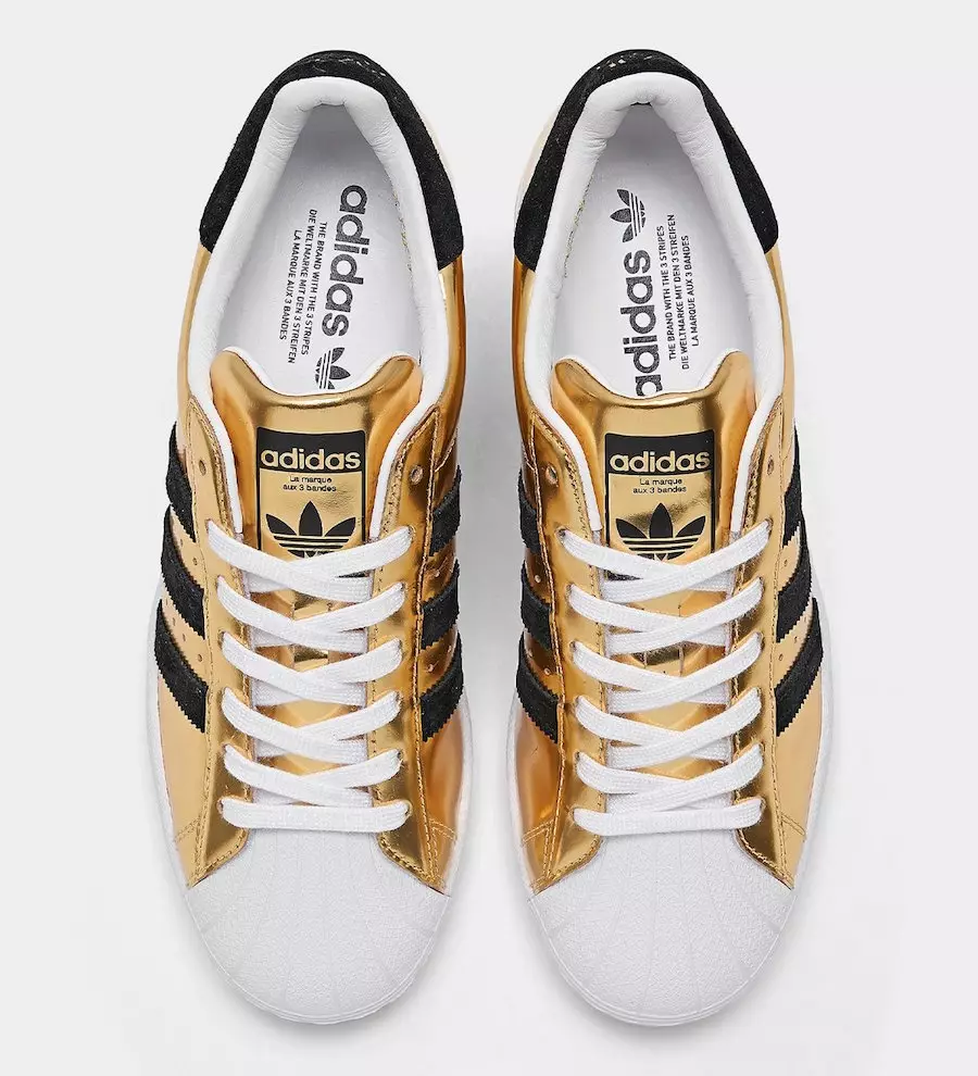 Tarehe ya Kutolewa ya adidas Superstar Gold Metallic New York FX3900