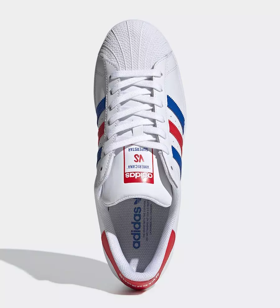 Ημερομηνία κυκλοφορίας adidas Americana εναντίον Superstar FV2806