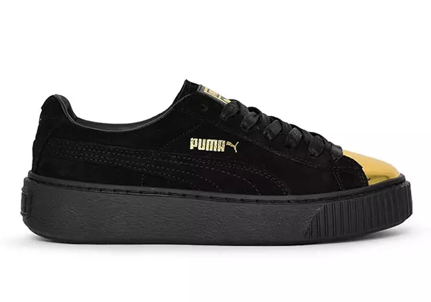 PUMA Suede Platform Pack Gold Toe