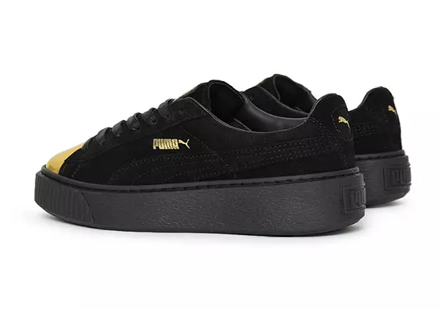 PUMA Suede Platform Gold Toe Pack