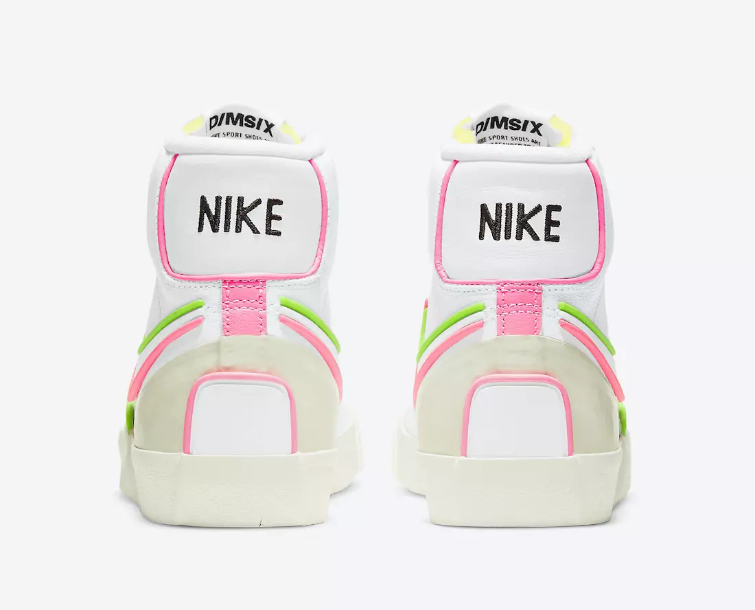 Nike Blazer Mid 77 Infinite White Electric Green Sunset Pulse DC1746-102 Buraxılış Tarixi