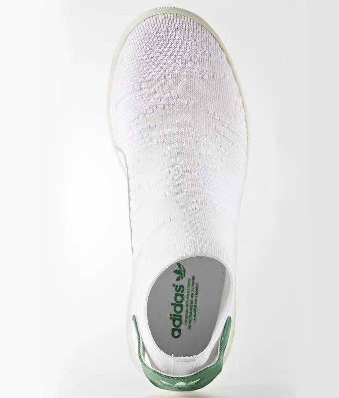 Meia adidas Stan Smith Primeknit BY9252 Branco Verde