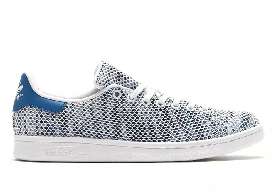 adidas Stan Smith Mesh Blanche Bleu Printemps 2017