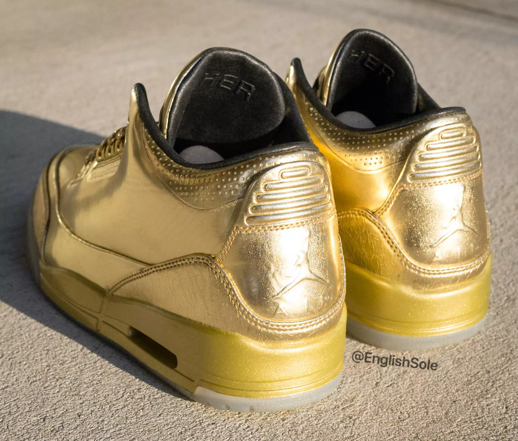 Usher Air Jordan 3 Gold Sample