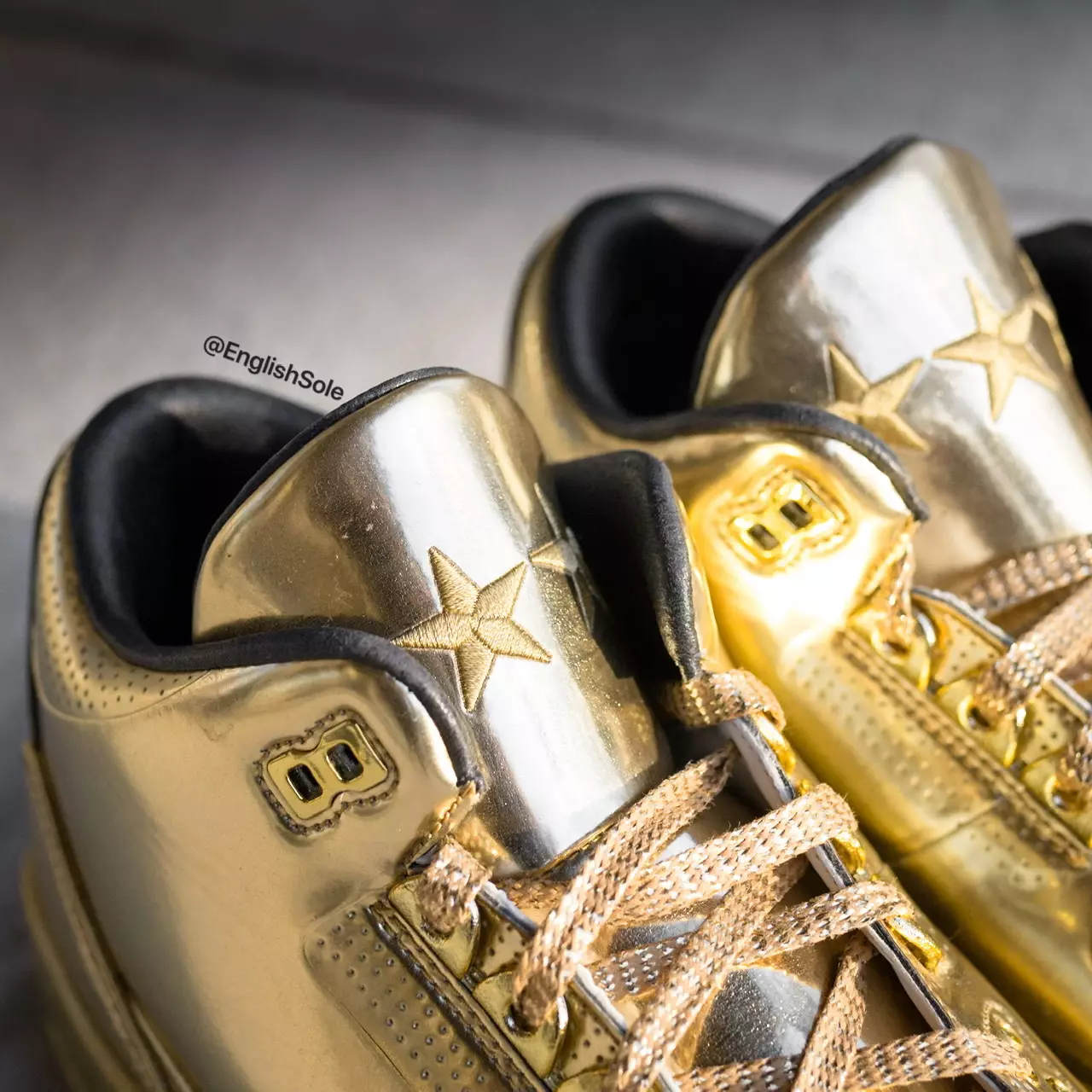 Usher Air Jordan 3 Gold Sample