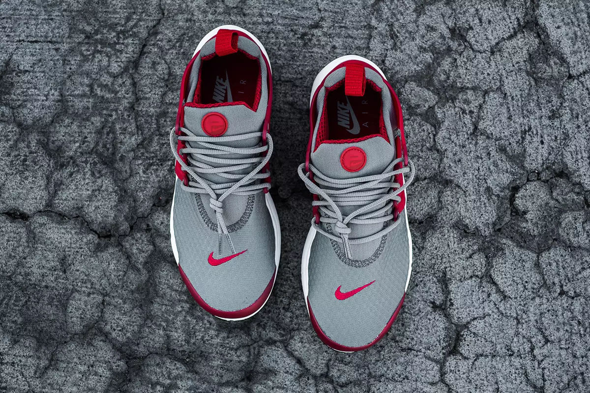 Nike Air Presto Essential Guay Gris Gimnasio Rojo