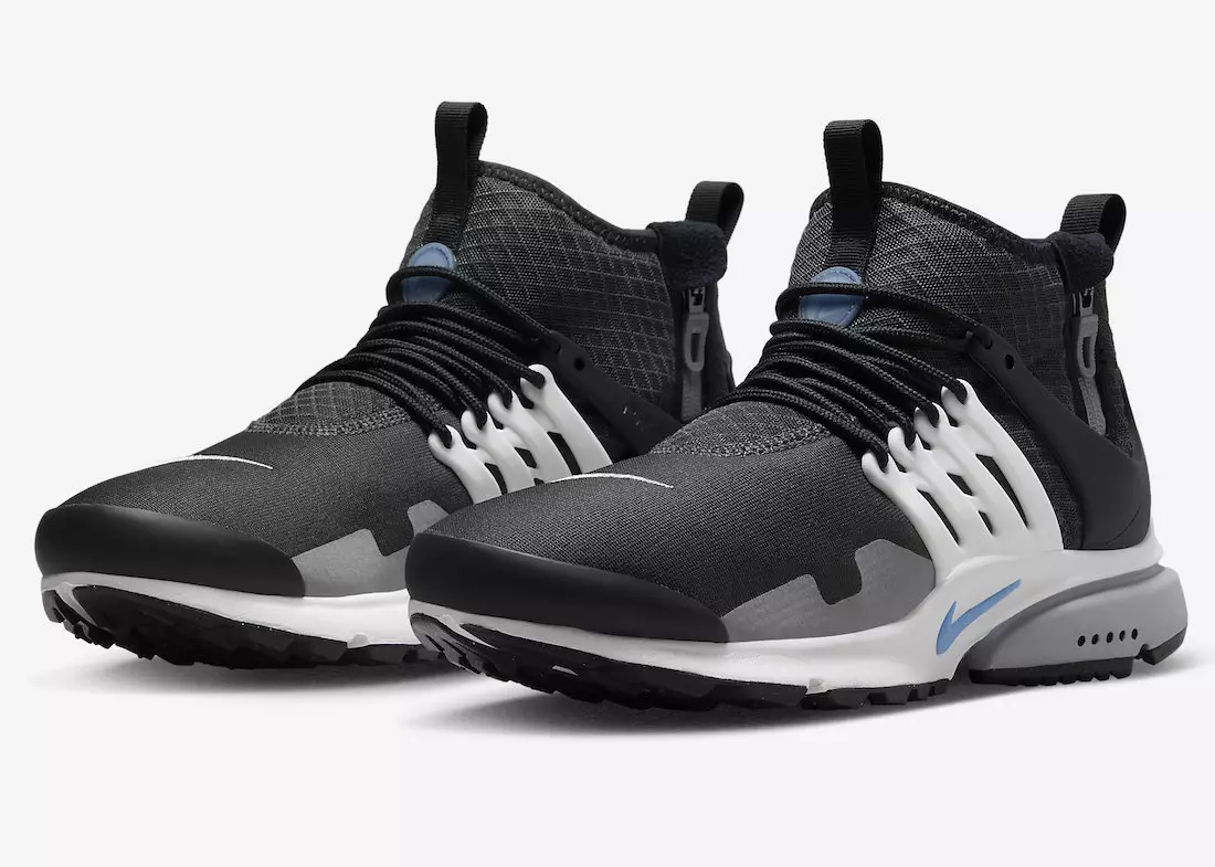 Nike Air Presto Mid Utility Површини во антрацит и Универзитетско сино