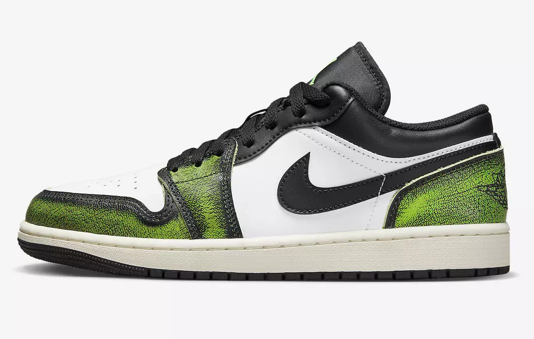 Air Jordan 1 Low Wear Away Black Green DN3705-003 Útgáfudagur