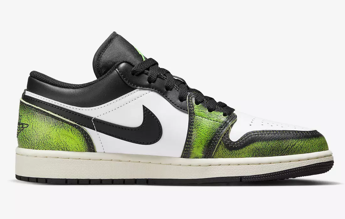 Air Jordan 1 Low Wear Away Sort Grøn DN3705-003 Udgivelsesdato