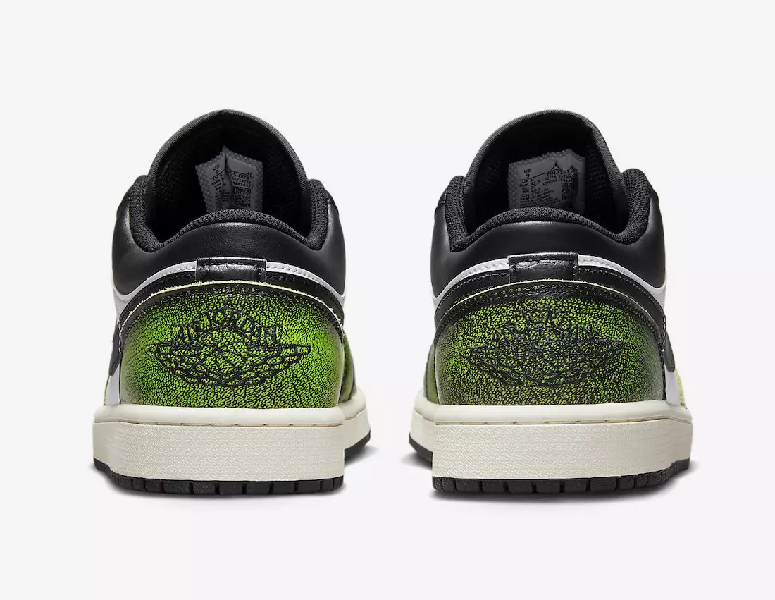 Air Jordan 1 de baixo desgaste preto verde DN3705-003 Data de lançamento