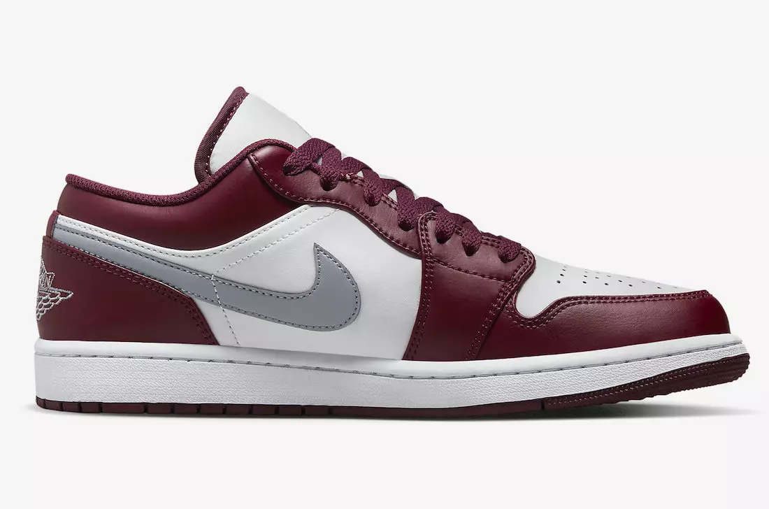 Air Jordan 1 Low Bordeaux 553558-615 Թողարկման ամսաթիվ