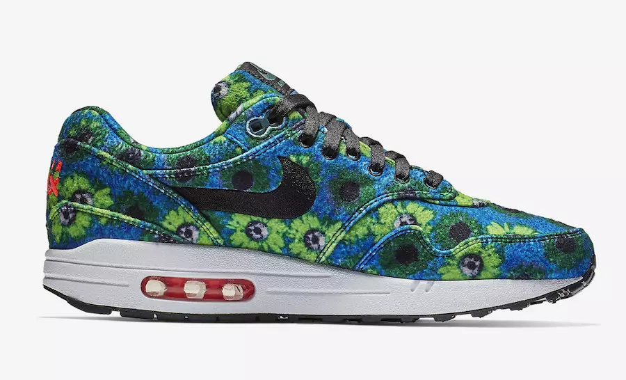 Nike Air Max 1 Floral Mowabb Oil Grey Volt 858876-002 Išleidimo data