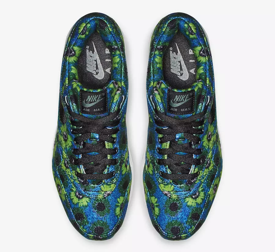 Nike Air Max 1 Floral Mowabb Oil Grey Volt 858876-002 Санаи озод