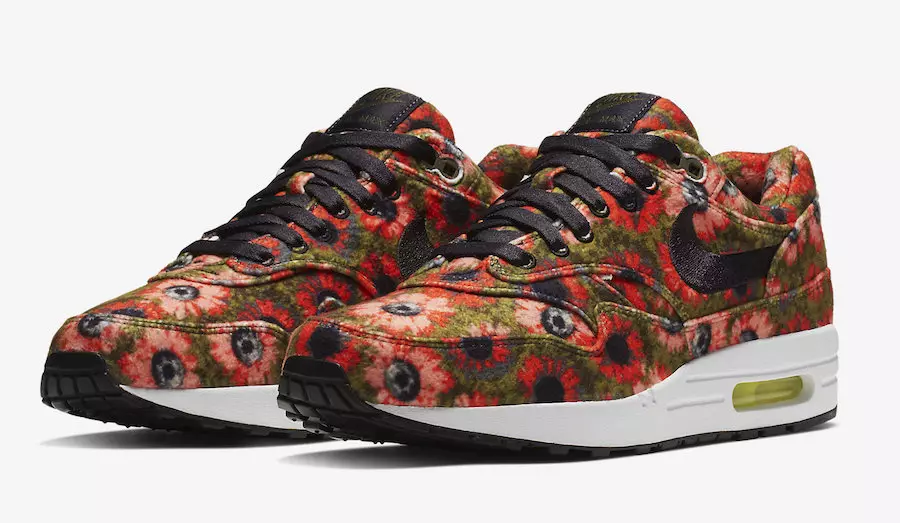 Nike Air Max 1 Floral Mowabb Flash Crimson 858876-003 Išleidimo data