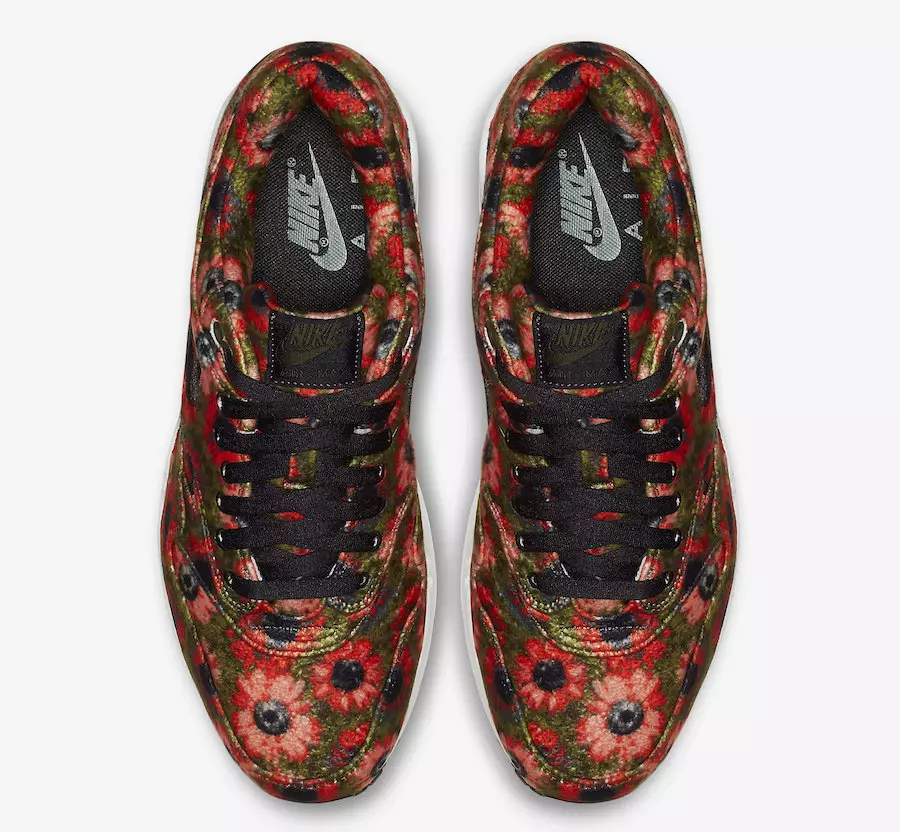 Nike Air Max 1 Floral Mowabb Flash Crimson 858876-003 Tanggal Rilis