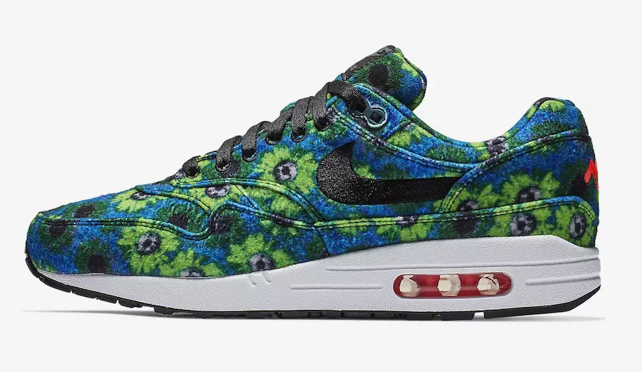 Nike Air Max 1 Floral Mowabb Oil Grey Volt 858876-002 Санаи озод