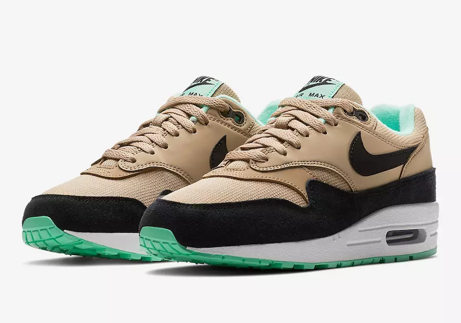 Nike Air Max 1 losun með mintgrænum útsóla