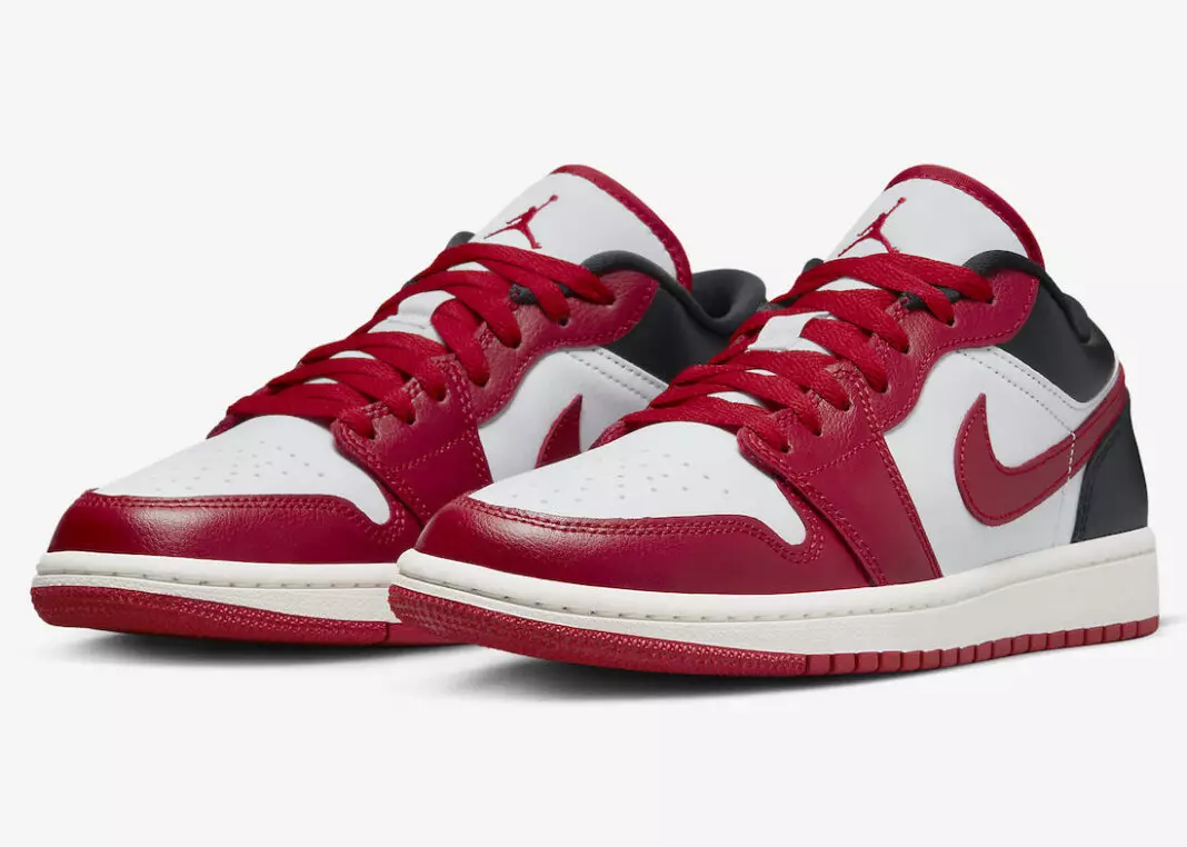 Air Jordan 1 נמוך אדום לבן שחור DC0774-160 תאריך יציאה