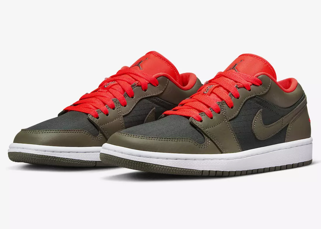 Air Jordan 1 Low Noir Olive Crimson DQ6076-002 Date de sortie