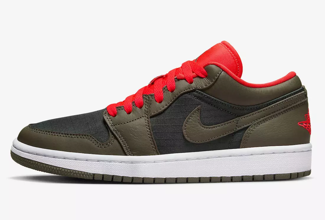 Air Jordan 1 Low Black Olive Crimson DQ6076-002 Izlaišanas datums