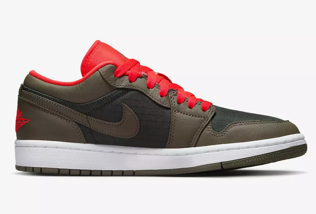 Air Jordan 1 Low Black Olive Crimson DQ6076-002 Data de llançament