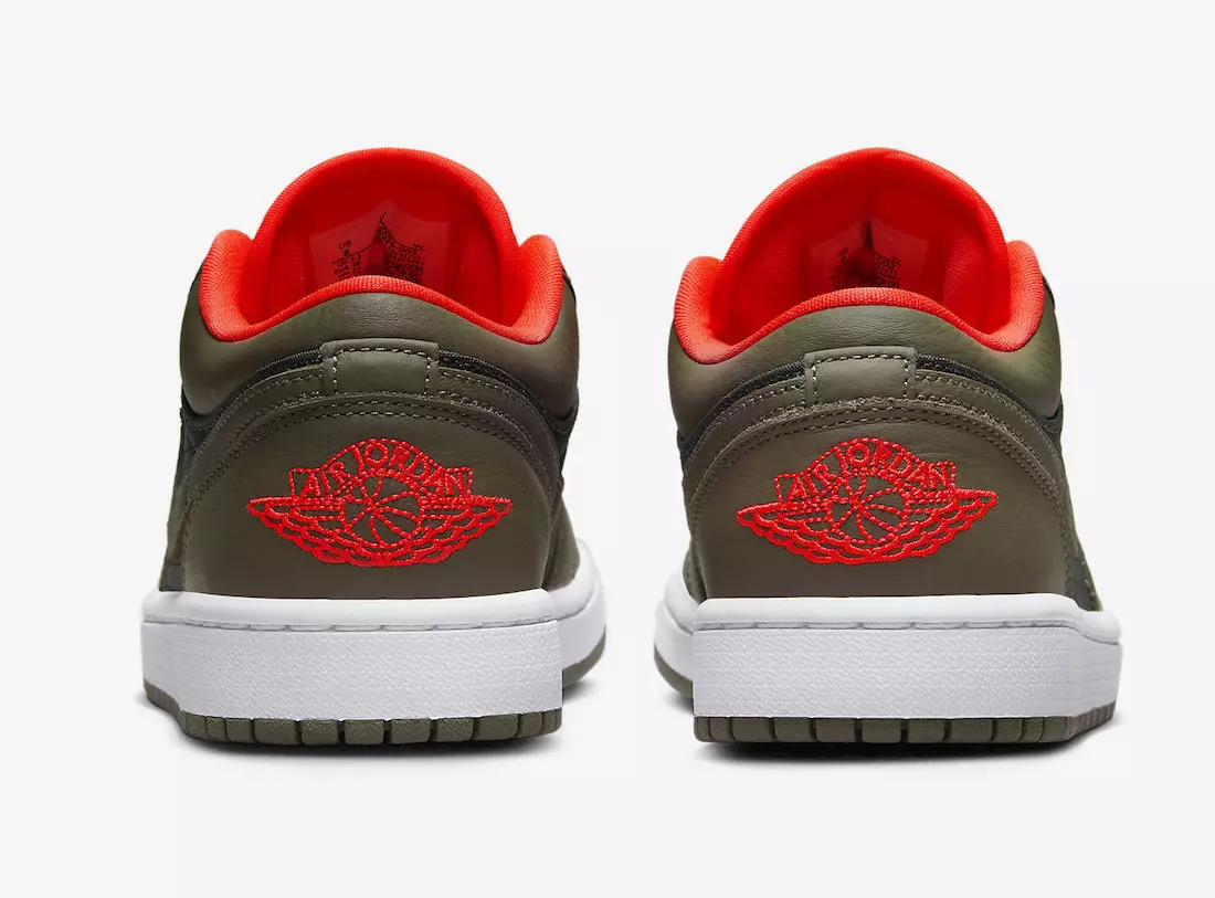 Air Jordan 1 Low Black Olive Crimson DQ6076-002 Releasedatum