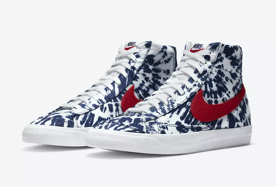 Nike Blazer Mid покриен со белило Tie-Dye