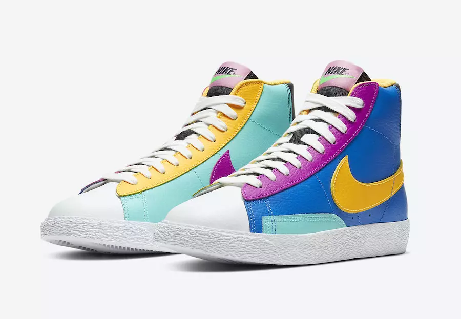 Nike Blazer Mid GS Multi-Color Battle Blue Aurora Vivid CZ9441-400 Releasedatum