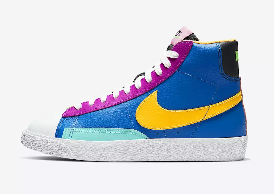 Nike Blazer Mid GS Multi-Color Battle Blue Aurora Vivid CZ9441-400 გამოშვების თარიღი