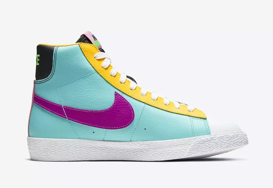 Nike Blazer Mid GS Multicolor Battle Blue Aurora Vivid CZ9441-400 Fecha de lanzamiento