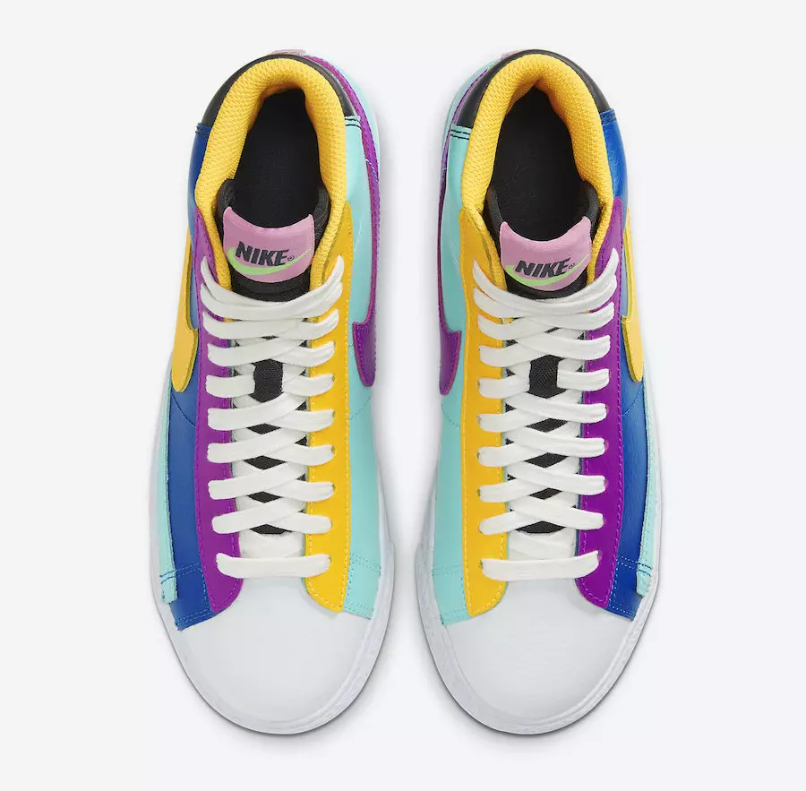 Nike Blazer Mid GS Multi-Color Battle Blue Aurora Vivid CZ9441-400 Թողարկման ամսաթիվ