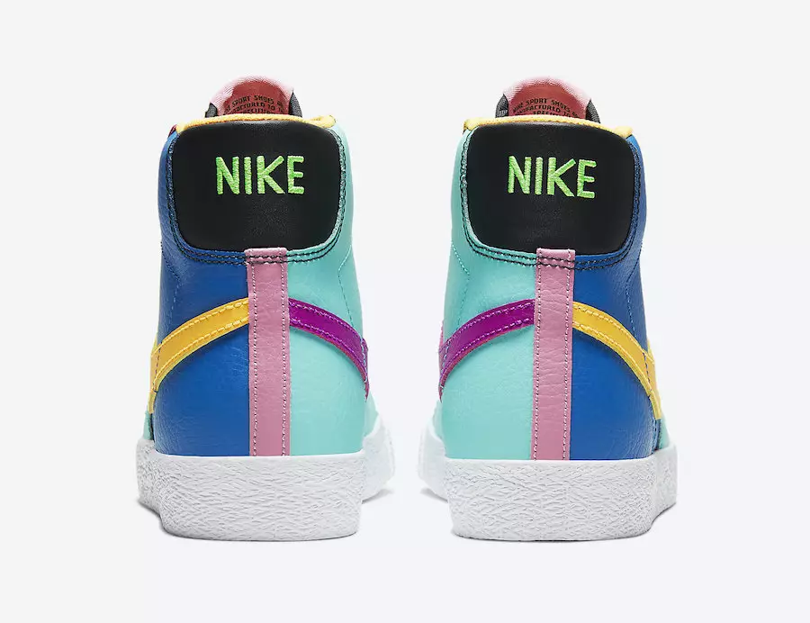 Санаи нашри Nike Blazer Mid GS Multi-Color Battle Blue Aurora Vivid CZ9441-400