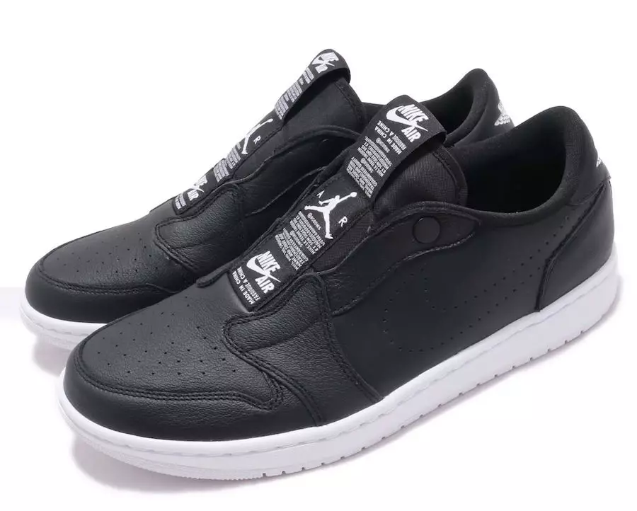 Air Jordan 1 Low Slip შავი AV3918-001 თეთრი AV3918-100