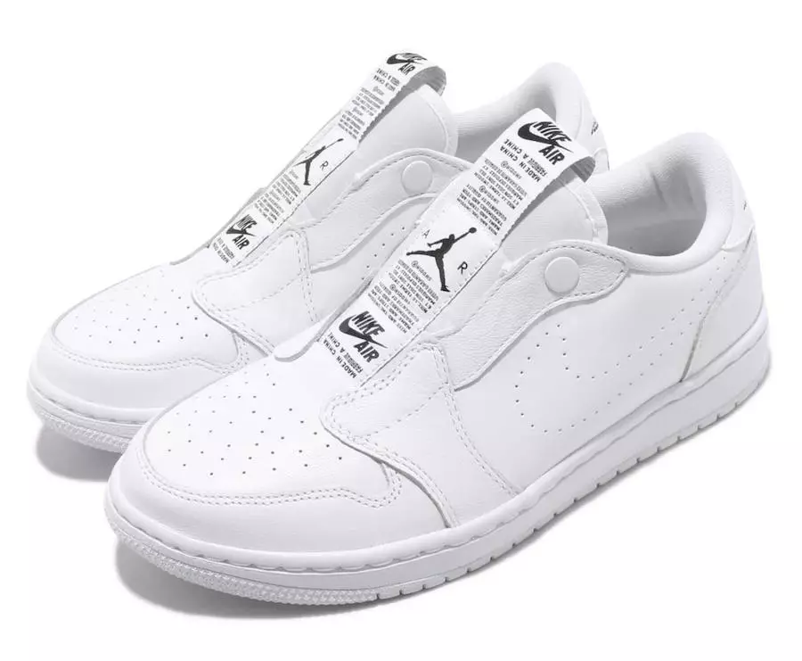 Air Jordan 1 Low Slip שחור AV3918-001 לבן AV3918-100