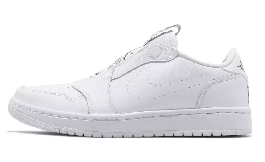 Air Jordan 1 Low Slip Svart AV3918-001 Hvit AV3918-100